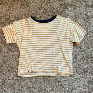 former 21 stripped cropped tee